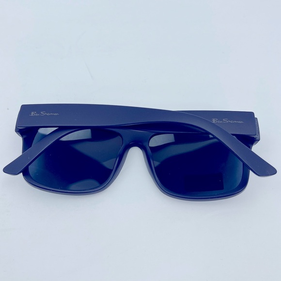 BEN SHERMAN, UNISEX POLARIZED NAVY FRAME WITH BLUE LENSES, 100% UV PROTECTION - Picture 15 of 16
